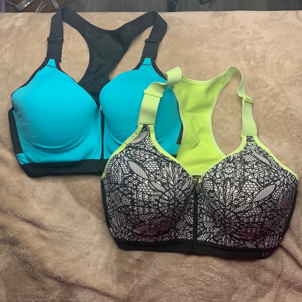 Victoria secret zip up bras